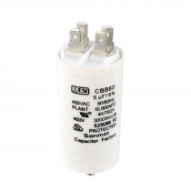 AC 450V 5uF 5% Tolerance Polypropylene Film Machine Motor Run Capacitor CBB60