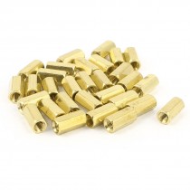 M3 Female Thread Brass Standoff Spacer 10mm Length 30 Pieces