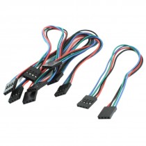 5x Female to Female 4Pin Solderless Flexible Breadboard Jumper Wire