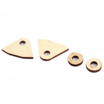 2Pcs Replacement RC Boat Ship Part Wood Motor Stand for 4mm Shaft