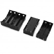 Open Frame 4Pin Plug in Type 2 x 3.7V 18650 Battery Storage Case Holder 4Pcs
