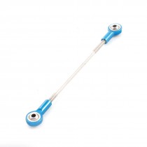 RC Helicopter Spare Parts Metal Double Ball Link Ends Push Rod 2x2x55mm Blue