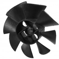 Machine Part Black Plastic 15mm Inner Diameter 8 Impeller Motor Fan Blade