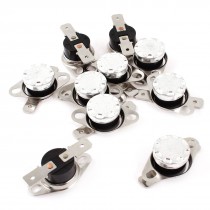 10PCS AC 250V 10A 65C NC Auto Reset 2Pin Terminals Temperature Control Switch