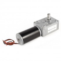 DC 24V 5RPM 8mm Dia Shaft Turbine Worm Geared Box Speed Reduction Electric Motor