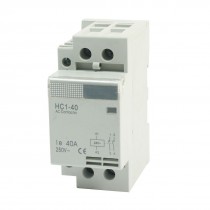 HC1-40 2Pole 35mm DIN Rail Mount Electric AC Contactor 24V Coil 40A