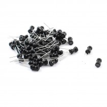 50Pcs 560uH 200mA 4x6mm 10% Tolerance Radial Lead Inductor Black