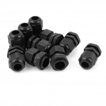 10 Pcs 5mm-10mm Diameter Cord Cable Glands Plastic Fastener Joint Connector PG11