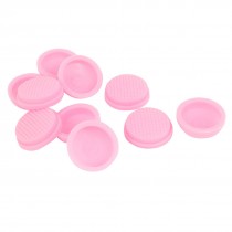 10pcs 15mm Inner Dia Protective Waterproof Silicone Switch Cover Case Pink
