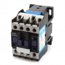 CJX2-12100 35mm DIN Rail Mounting 3-Phase AC Contactor AC220V Coil Voltage