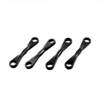 4Pcs Black Plastic Two Ended Linkage Buckles Joints 5x29x36mm for RC Helicopter