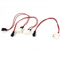 AC 125V/10A Wired SPST On/Off  2 Positions Rocker Switch KCD1-AP 3pcs