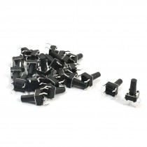 25Pcs Momentary Tact Tactile Push Button Switch 6x6x11.5mm 4-pin DIP