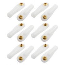 12Pcs 2X26X1.8mm Rod End Metal Ball Head Buckle Joints White for RC Climbing Car