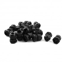 Nylon Waterproof Cord Grip 5-10mm Dia Cable Glands Connector PG11 20Pcs