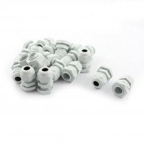 Nylon Waterproof Cord Grip 4-8mm Dia Cable Glands Connector PG9 20Pcs