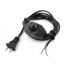 1.8M Black Lamp Power Cord Swivel Dimmer Dimming Switch AC 250V/110V US Plug