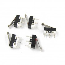 AC 125V 1A SPDT Subminiature Micro Lever Switch 5 Pcs