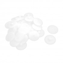 30 Pcs Plastic Double Reduction Gear for Stepper Motor DIY Gearbox