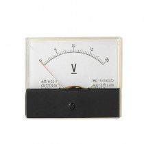 44C2 20V DC Voltage Panel Meter Analog Voltmeter Gauge