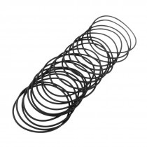 20 Pcs 102mm Outside Dia 3.1mm Thick Filter Rubber O Ring Seal Black