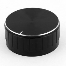 Black Plastic Potentiometer Rotary Control Knobs Caps 17x40mm