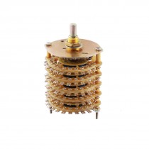 6mm Dia Shaft 5P16T 5 Pole 16 Position Band Channel Selector Rotary Switch