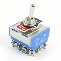 12mm Panel Mount 4PDT 2 Positions 12-Terminals Toggle Switch AC250V 10A