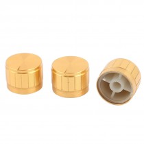 3pcs 23mmx17mm Rotary Buttons 6mm Dia Knurled Shaft Potentiometer Control Knobs