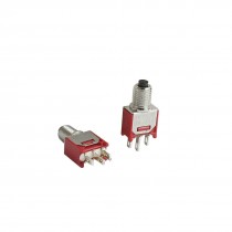 2PCS 5mm Mount 2 Positions SPDT Rocker Toggle Switch AC250V/1A 120V/3A