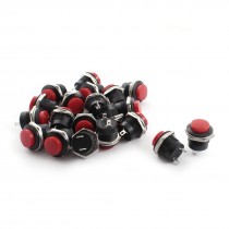 20pcs B06-503 AC 125V 6A 250V 3A Red SPST Momentary Pushbutton Switch 16mm