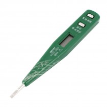 AC DC 500V LCD Digital Voltage Tester Detector Clip Back Green
