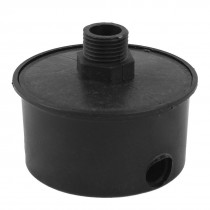 Black Plastic 16mm Male Threaded Filter Silencer for Air Compressor