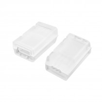 2Pcs White Plastic AB Clip Button Balance Plug for 7.4V 2S Lipo Battery
