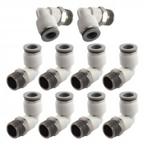10pcs 3 8 PT Male to 10mm OD Tube L Type Air Quick Release Connectors