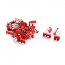 40pcs 2 Position 3 Position Red Pre Insulated Fork Terminal Jumper Strip
