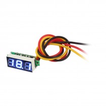 0-100V Blue Digit 3-Bits LED Digital Display Voltage Gauge Panel Voltmeter Meter