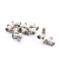 10pcs SL6 01 1 8 PT Male 6mm Tube Pneumatic Flow Control Valves