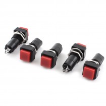 5 Pcs 2 Pin Terminal SPST Momentary Push Button Switch AC 250V 3A