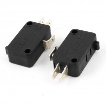 2 x AC DC 125V 250V SPDT Momentary Push Button Micro Switch Normally Open Close