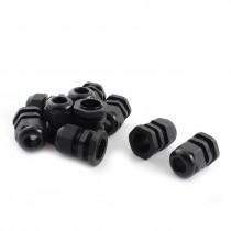 10Pcs M20x1.5 Black Nylon 8-12mm Waterproof Cable Glands Connectors