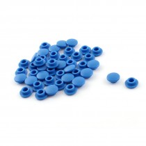 45pcs 3.2mm Hole Dia Blue Plastic Pushbutton Tactile Switch Caps Cover