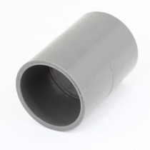 Gray 32mm 1.26" Inner Diameter PVC Drainage Straight Pipe Connector