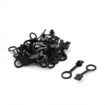 35Pcs Black Rubber Dust Cover for 3.5mm DC Audio Jack Socket