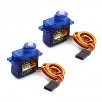2 Pcs SG90 Mini Gear Micro Servo Motor for RC Car Boat Airplane