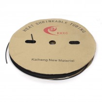 200m Length Dia Ratio 2/1 2.5mm Black Heat Shrink Tube Shrinkable Tubing
