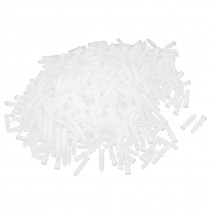 1000 Pcs Plastic Anti-rotation Wall Mounted Expansion Nail Plug White 6mm x 30mm