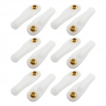 12Pcs 2X26X2.2mm Rod End Metal Ball Head Buckle Joints White for RC Climbing Car
