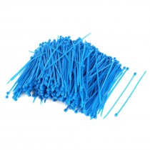 1000PCS 3mm x 100mm Nylon Self-Locking Electric Cable Zip Ties Fastener Blue