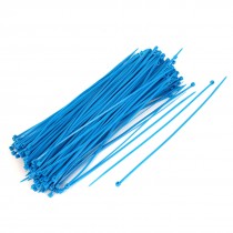 250 Pieces 4mm x 250mm Nylon Self-Locking Electric Cable Zip Ties Fastener Blue
